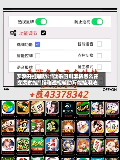 实测开挂辅助:“微乐四川麻将怎么开免费的挂”揭秘透视辅助万能挂用法-第2张图片