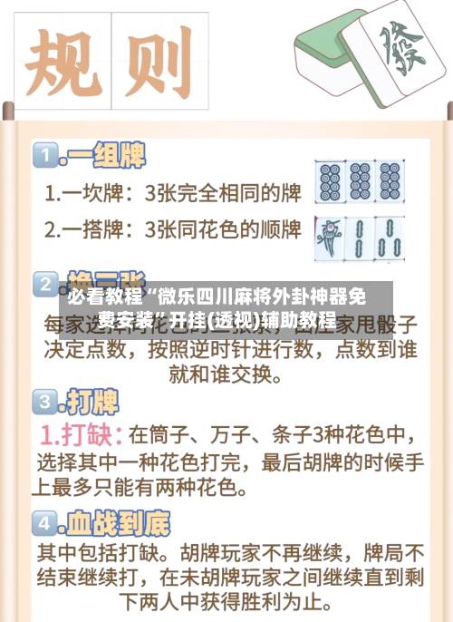 必看教程“微乐四川麻将外卦神器免费安装”开挂(透视)辅助教程-第2张图片