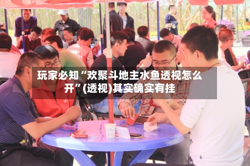玩家必知“欢聚斗地主水鱼透视怎么开”(透视)其实确实有挂-第2张图片