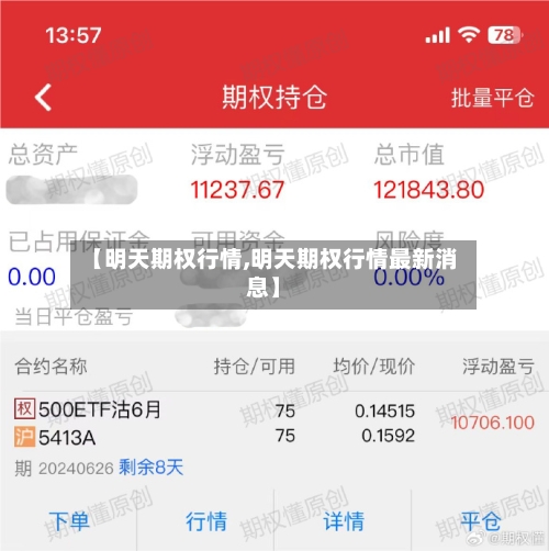 【明天期权行情,明天期权行情最新消息】