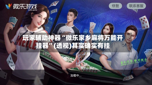 玩家辅助神器“微乐家乡麻将万能开挂器”(透视)其实确实有挂-第2张图片