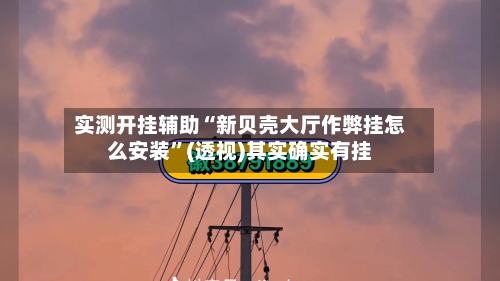 实测开挂辅助“新贝壳大厅作弊挂怎么安装	”(透视)其实确实有挂-第2张图片