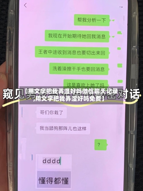 【用文字把我弄湿好吗微信聊天记录,用文字把我弄湿好吗免费】-第2张图片