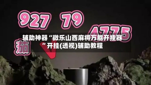 辅助神器“微乐山西麻将万能开挂器”开挂(透视)辅助教程-第3张图片