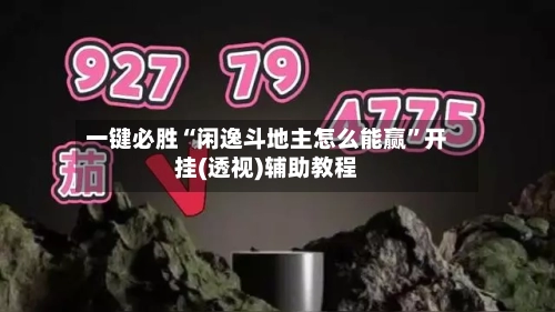 一键必胜“闲逸斗地主怎么能赢”开挂(透视)辅助教程-第2张图片