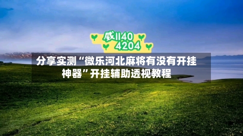 分享实测“微乐河北麻将有没有开挂神器”开挂辅助透视教程-第2张图片