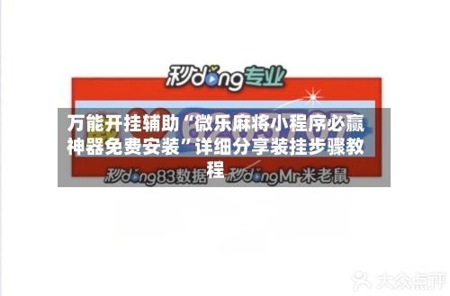 万能开挂辅助“微乐麻将小程序必赢神器免费安装”详细分享装挂步骤教程-第2张图片