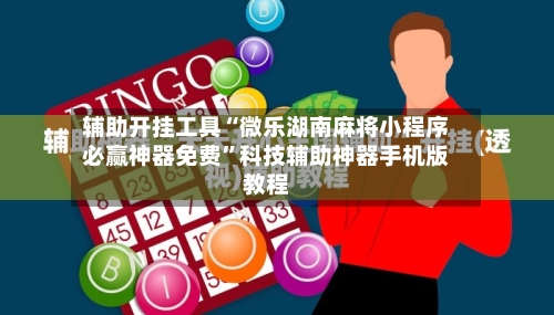 辅助开挂工具“微乐湖南麻将小程序必赢神器免费”科技辅助神器手机版教程-第2张图片