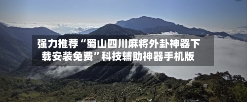 强力推荐“蜀山四川麻将外卦神器下载安装免费”科技辅助神器手机版-第3张图片