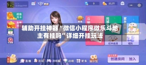 辅助开挂神器“微信小程序微乐斗地主有挂吗”详细开挂玩法-第3张图片