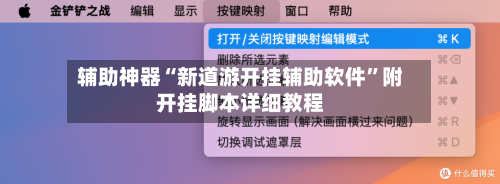 辅助神器“新道游开挂辅助软件	”附开挂脚本详细教程-第3张图片