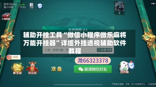 辅助开挂工具“微信小程序微乐麻将万能开挂器”详细外挂透视辅助软件教程-第2张图片