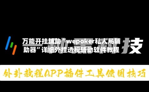 万能开挂辅助“wepoker私人局辅助器”详细外挂透视辅助软件教程-第2张图片