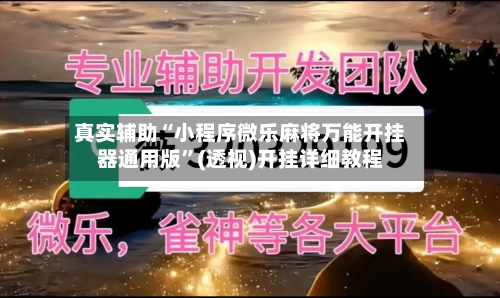真实辅助“小程序微乐麻将万能开挂器通用版”(透视)开挂详细教程-第2张图片