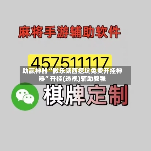 助赢神器“微乐陕西挖坑免费开挂神器”开挂(透视)辅助教程