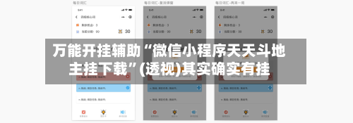 万能开挂辅助“微信小程序天天斗地主挂下载	”(透视)其实确实有挂-第3张图片