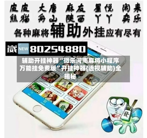 辅助开挂神器“微乐河南麻将小程序万能挂免费版	”开挂神器{透视辅助}全揭秘-第3张图片