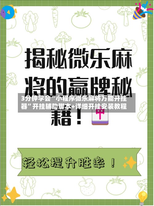3分钟学会“小程序微乐麻将万能开挂器”开挂辅助脚本+详细开挂安装教程-第3张图片
