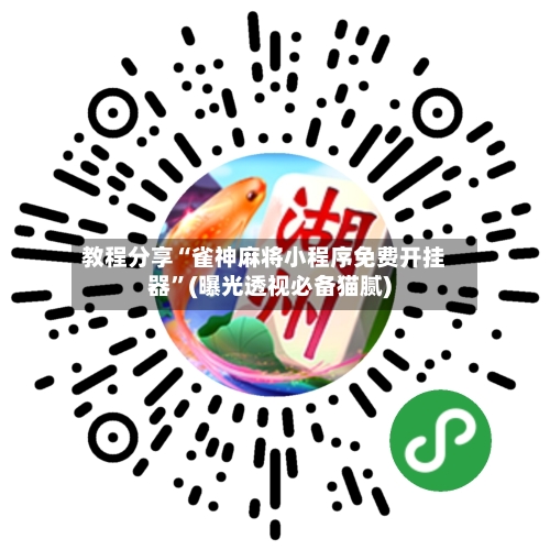 教程分享“雀神麻将小程序免费开挂器	”(曝光透视必备猫腻)-第2张图片