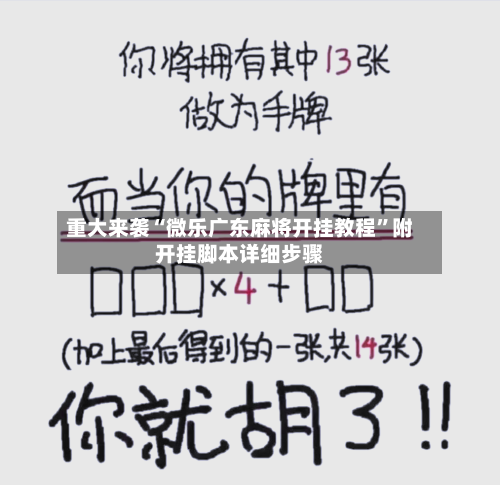 重大来袭“微乐广东麻将开挂教程”附开挂脚本详细步骤-第3张图片