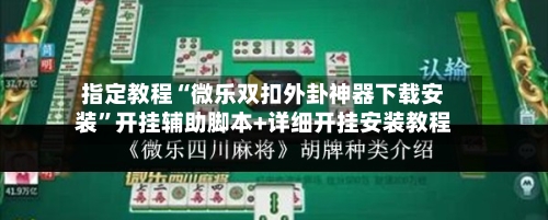 指定教程“微乐双扣外卦神器下载安装”开挂辅助脚本+详细开挂安装教程-第3张图片