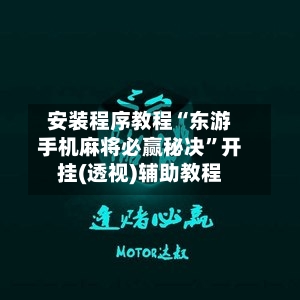 安装程序教程“东游手机麻将必赢秘决”开挂(透视)辅助教程-第2张图片