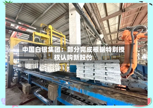 中国白银集团：部分完成根据特别授权认购新股份