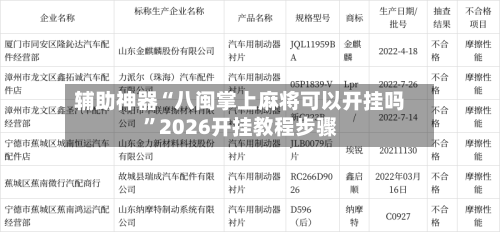 辅助神器“八闽掌上麻将可以开挂吗”2026开挂教程步骤-第3张图片