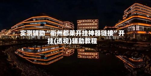 实测辅助“衢州都莱开挂神器链接”开挂(透视)辅助教程-第2张图片