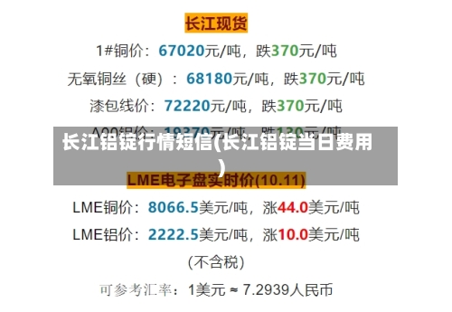长江铝锭行情短信(长江铝锭当日费用)-第2张图片