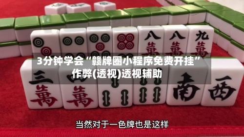 3分钟学会“赣牌圈小程序免费开挂”作弊(透视)透视辅助-第3张图片