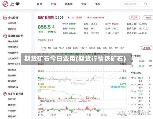 期货矿石今日费用(期货行情铁矿石)