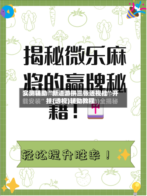 实测辅助“新道游拼三张透视挂”开挂(透视)辅助教程-第2张图片