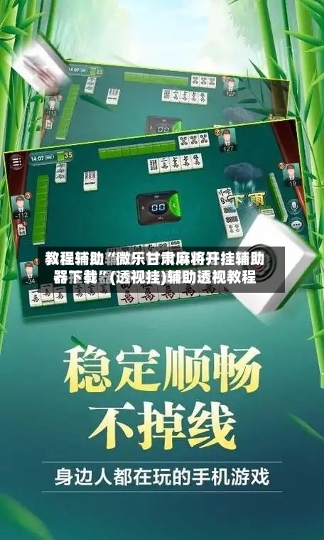 教程辅助“微乐甘肃麻将开挂辅助器下载	”(透视挂)辅助透视教程-第2张图片