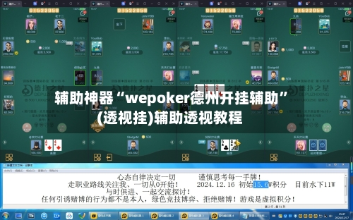 辅助神器“wepoker德州开挂辅助”(透视挂)辅助透视教程-第2张图片