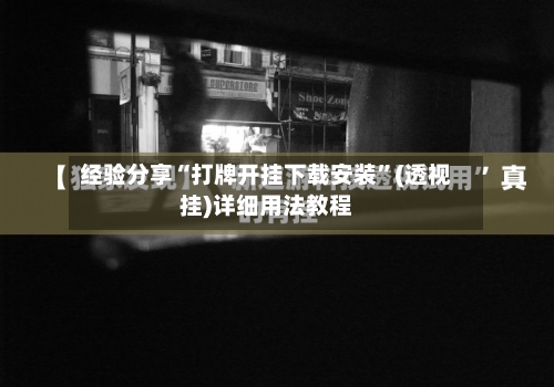 经验分享“打牌开挂下载安装”(透视挂)详细用法教程-第2张图片